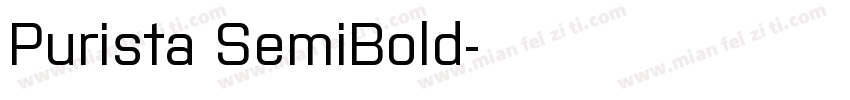 Purista SemiBold字体转换